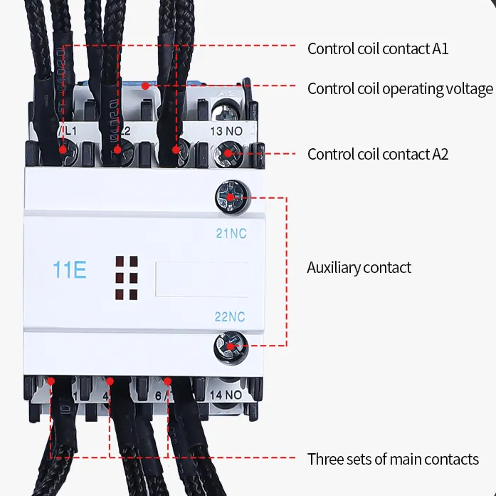 CJ19-25 220V Alternating Current Contactor AC Contactor for Switching Capacitors Main Circuit Rating Voltage 220V