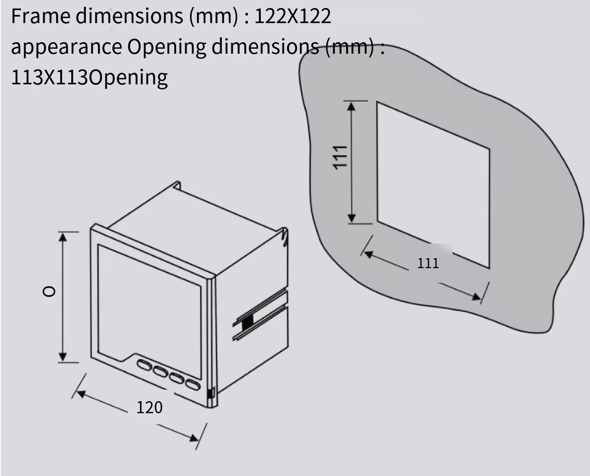 JKW5C श्रृंखला उत्पादों का आकार आरेख