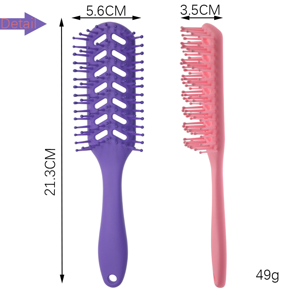 Ball-Tipped Tunnel Vent Hair Brush Nine-Row Brush (5)mcc