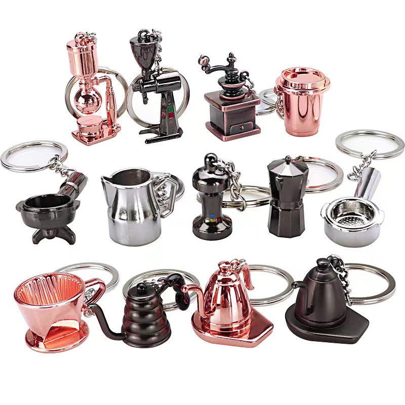 3D Die-casting Custom Keychian-Coffee Series