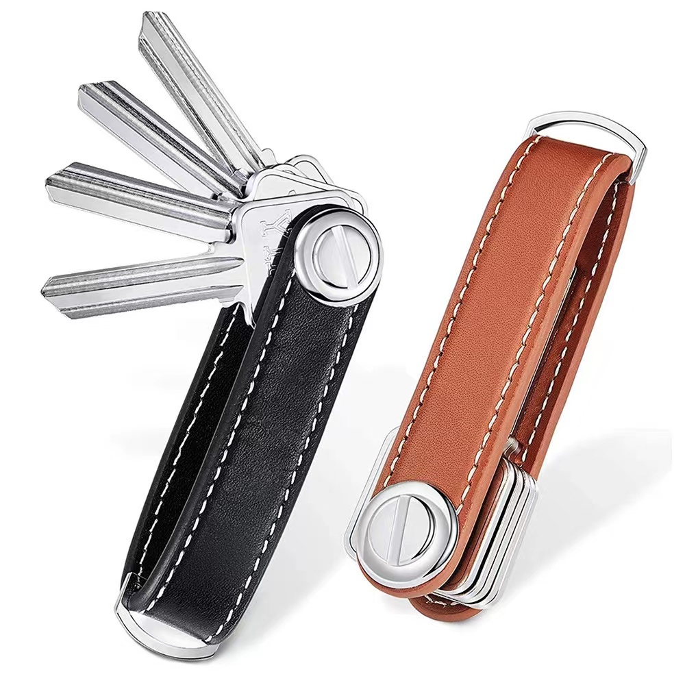 Business Retro Leather Dismountable Key Organizer Key Holder