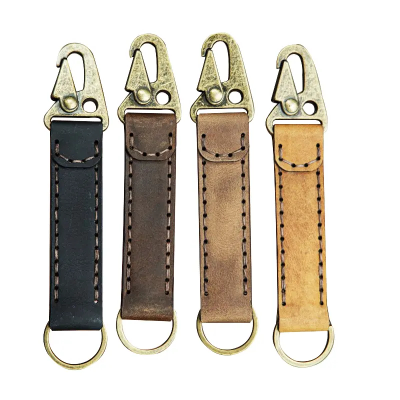 Eagle Beak Buckle High Quality Leather Car Keychain