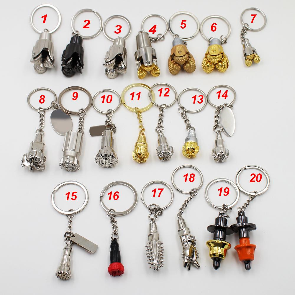 Custom PCD 3d Oilfield Drill Bit Creative Petroleum Keyring