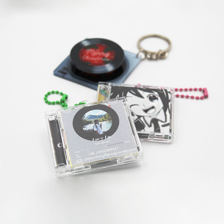 Album Idol Cd Printed Mini Music Acrylic Nfc Keychain