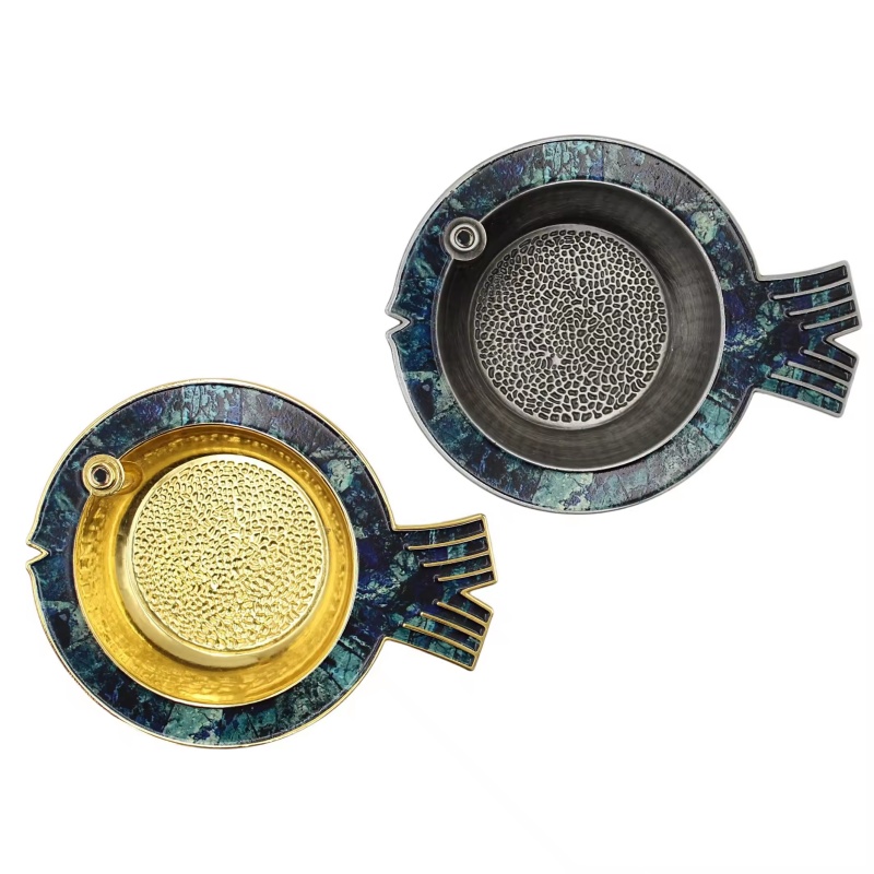 Luxury Personalized Vintage Metal Ashtray with Hollow Carved Patterns