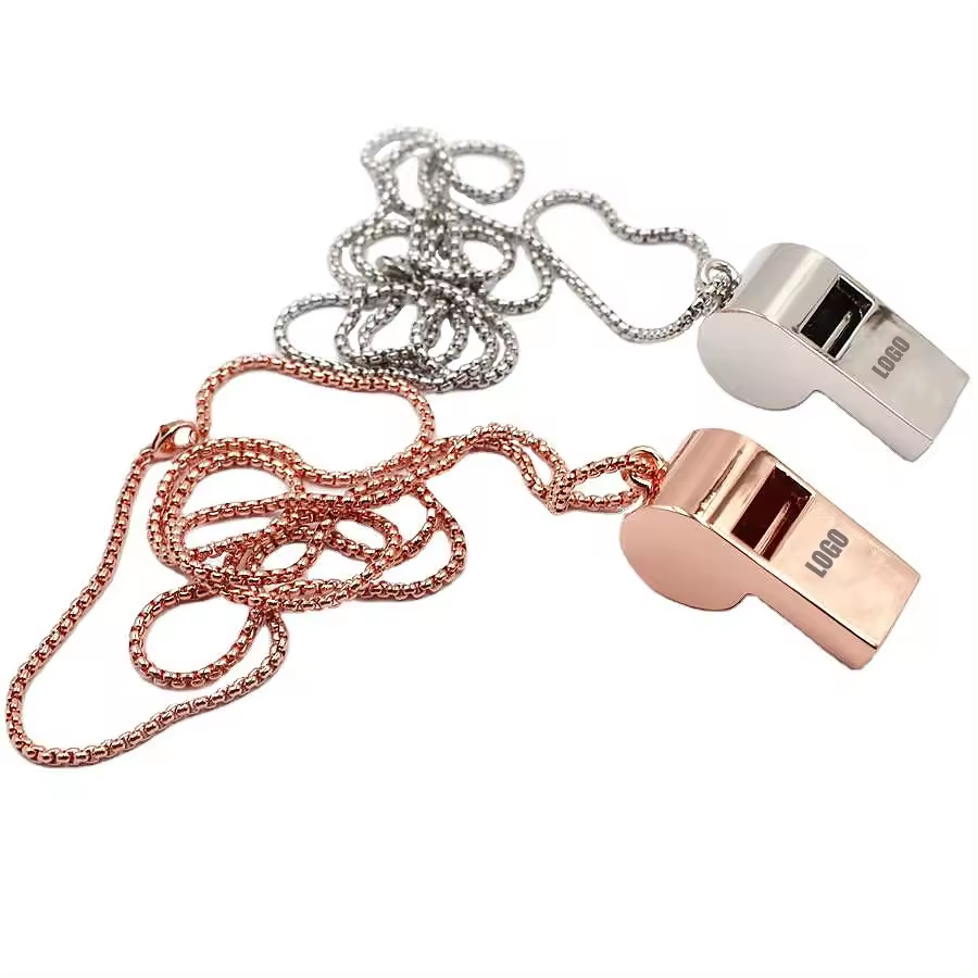 Customized Metal Whistle Outdoor Referee Silver Gold with Logo Whistle