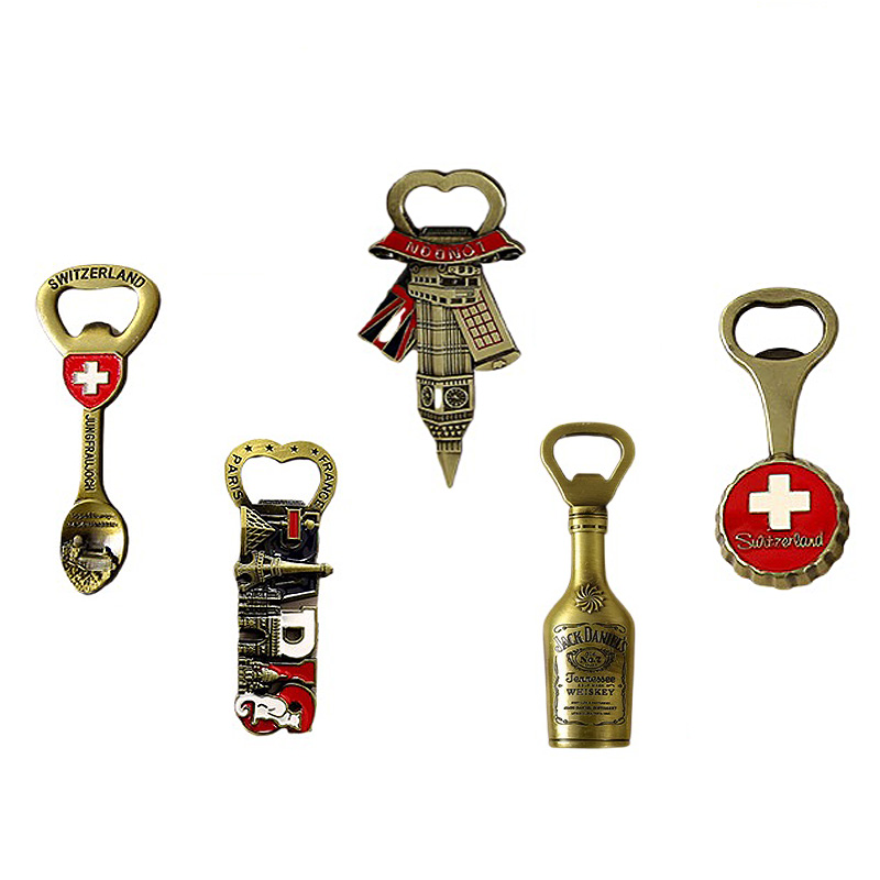 Popular Personalized Promotional Metal  Beer Bottle Opener for Souvenir Gift