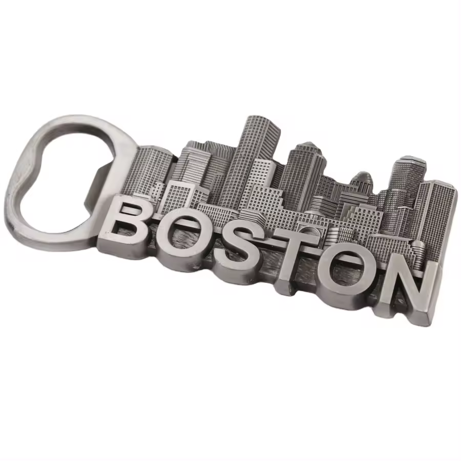 Multifunctional Boston Tourist Souvenir Beer Bottle Opener Fridge Magnets