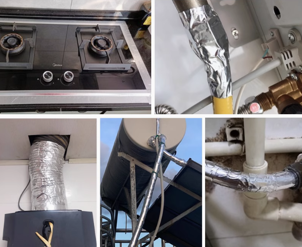 application of Aluminum tape for HVAC