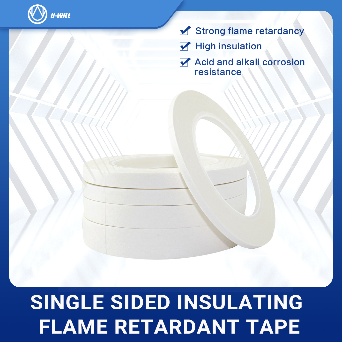 Single sided insulating flame retardant tape