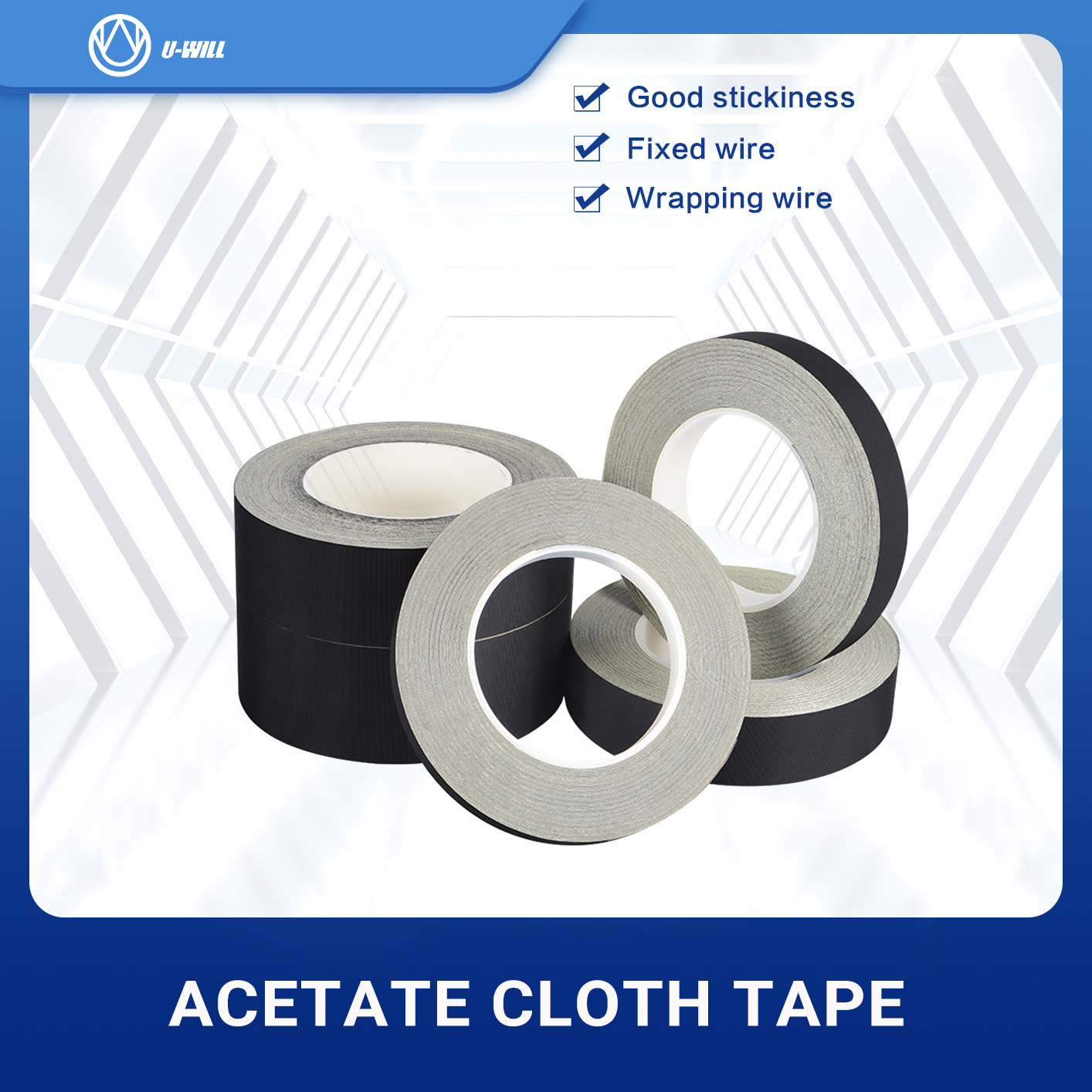 Black acetate insulating tape