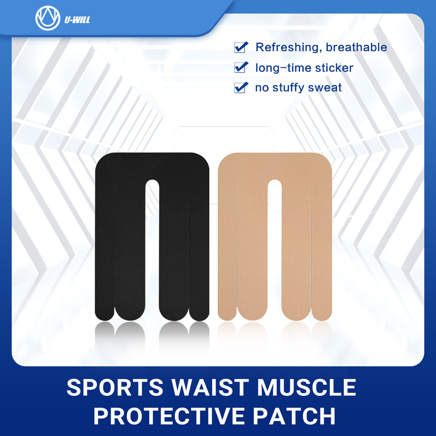 Exercise waist muscle effect tape