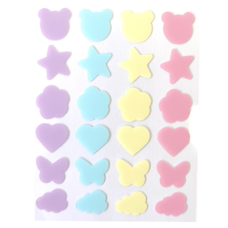 Face Pimple Patches, Hydrocolloid Acne Patches, Cute Star Flower Pimple Patches for Healing, Cute Face Stickers