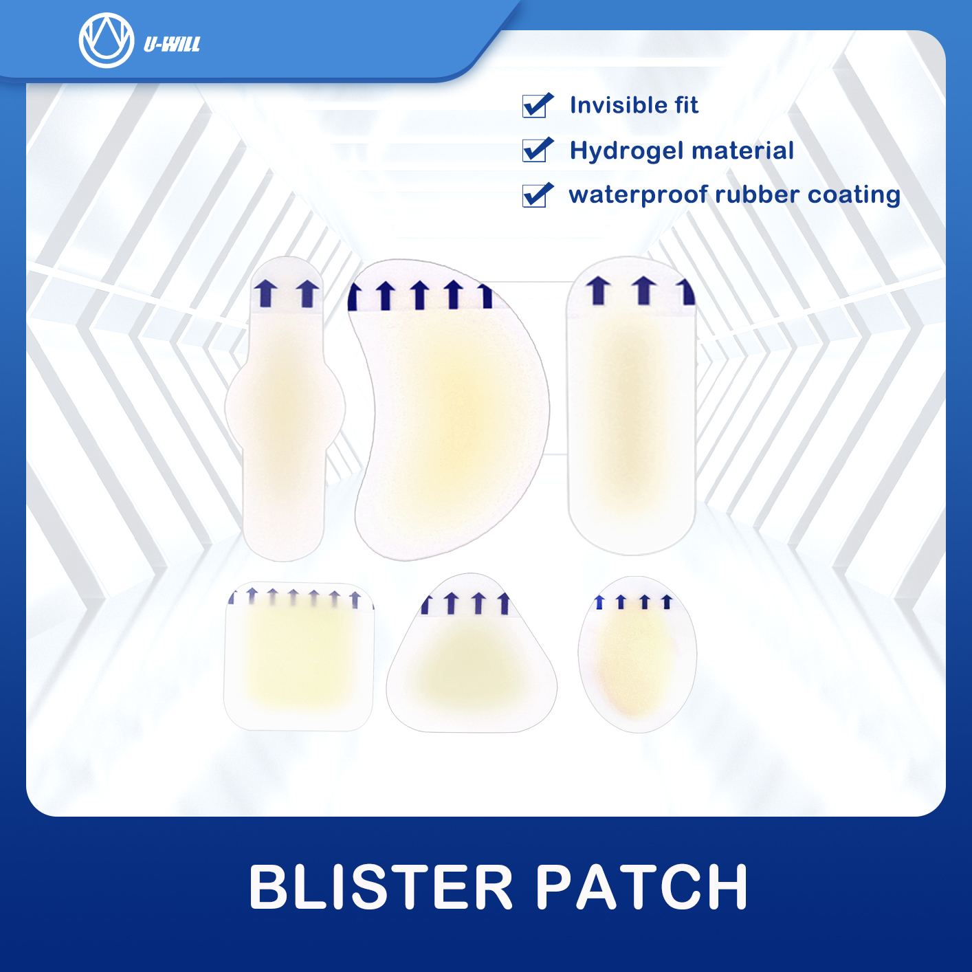 Hydrocolloid foot patch invisible heel patch