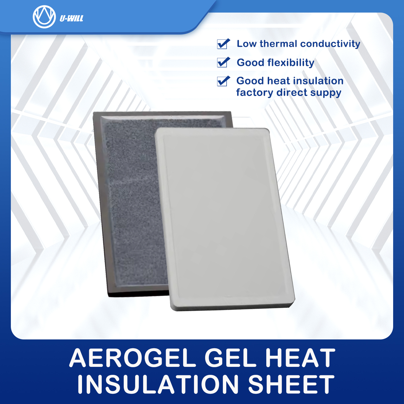 Aërogel gel draad warmte-isolatie vuurvaste pad tussen batterijcellen Aerogel gel warmte-isolatieplaat Siliconen frame