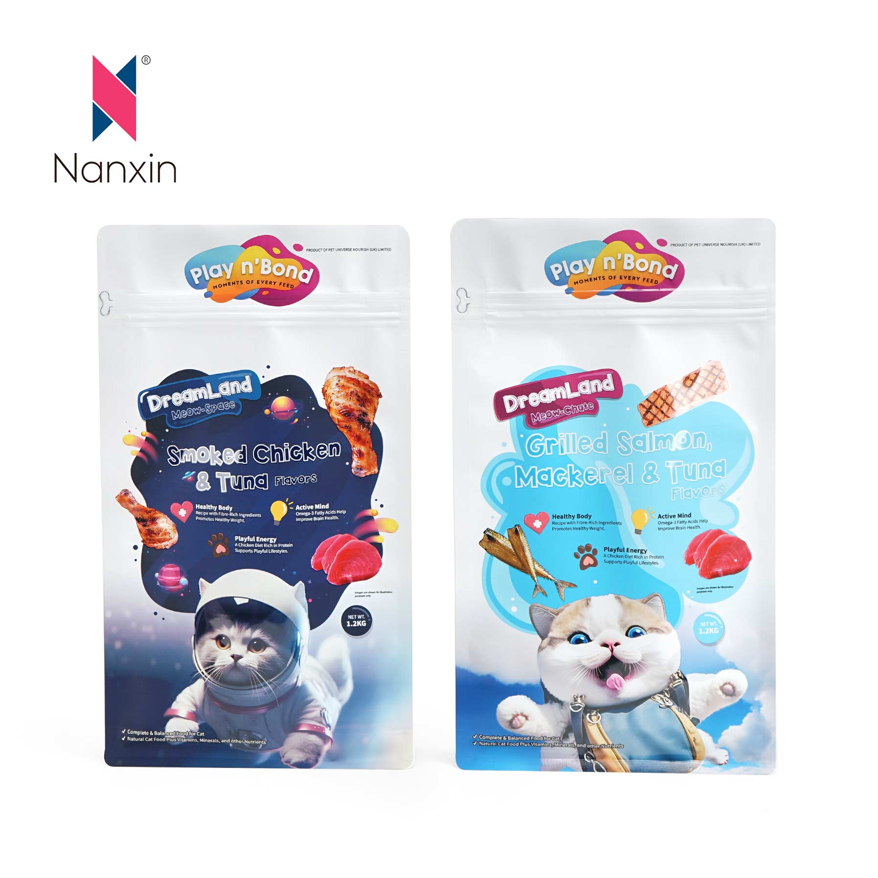 Высокое качество PE перерабатываемый материал Pet Cat Food Bag Пользовательские для Европы