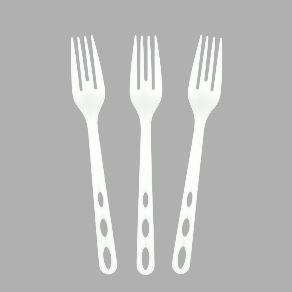New arrivals SY-09-FO 7.1inch/180mm Natural biodegradable bulk CPLA fork heavy-duty series CPLA cutlery
