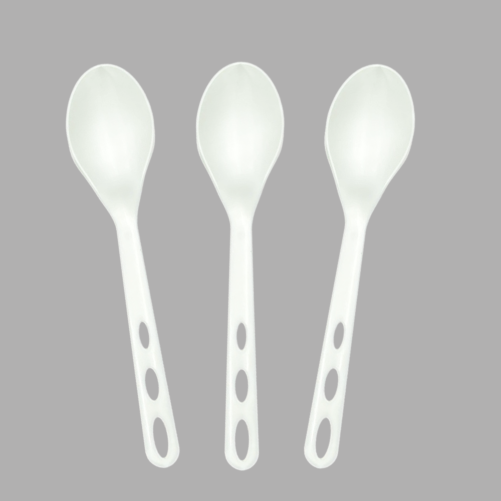 New arrivals SY-08-SP 6.2inch/157mm compostable spoon light-weight disposable biodegradable cutlery CPLA spoons