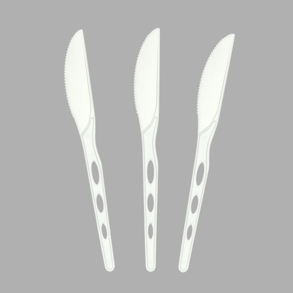 New arrivals SY-08-KN, 6.9inch/175mm CPLA knife, Biodegradable&Compostable eating utensils