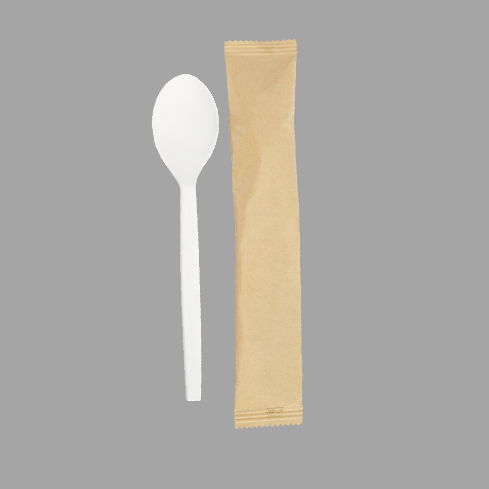 Quanhua SY-03-SP-I, 6.75"/171mm(± 2 mm) PSM spoon, CornStarch eating utensils
