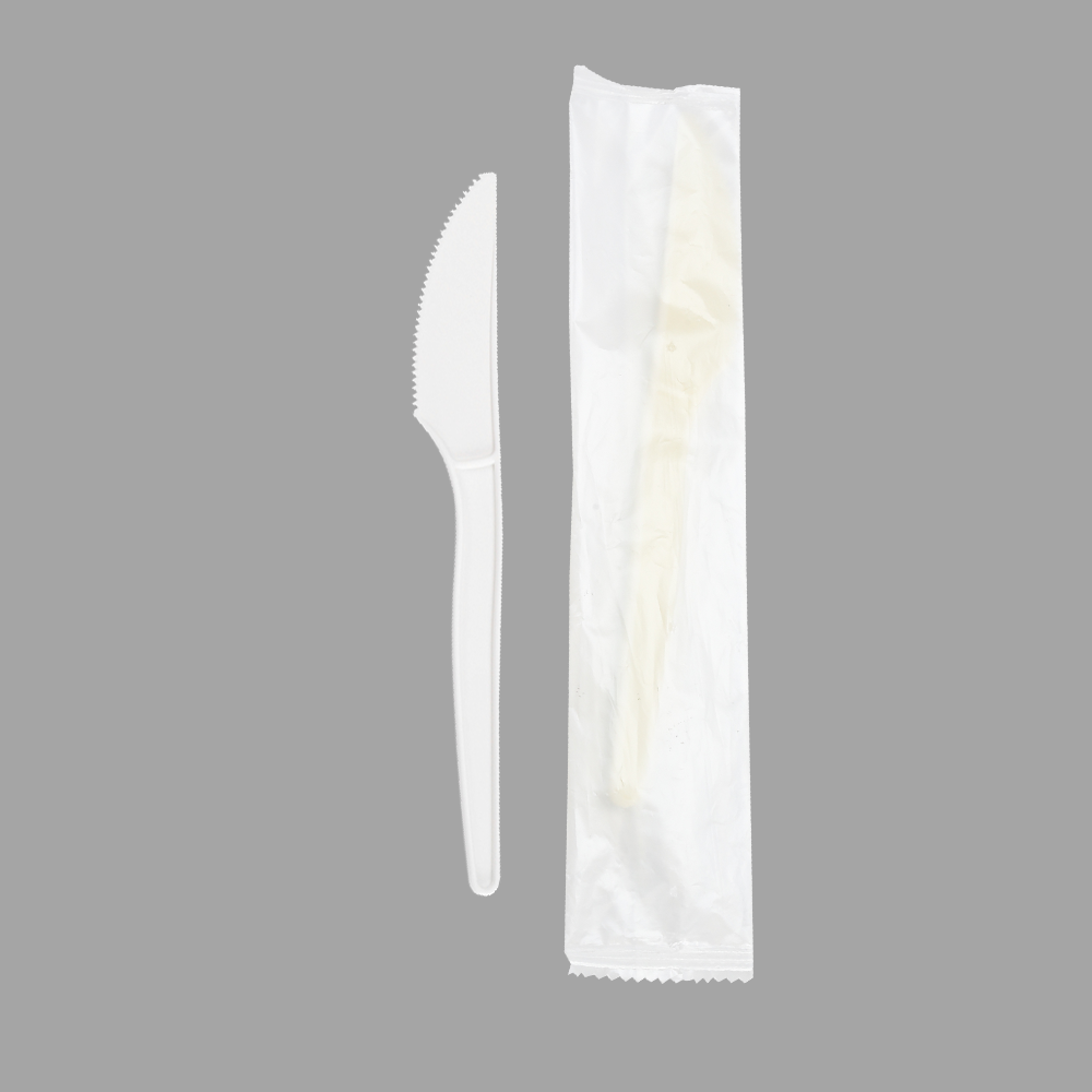 Quanhua SY-03-KN-I, 6.75inch/171mm(± 2 mm) PSM knife, CornStarch eating utensils