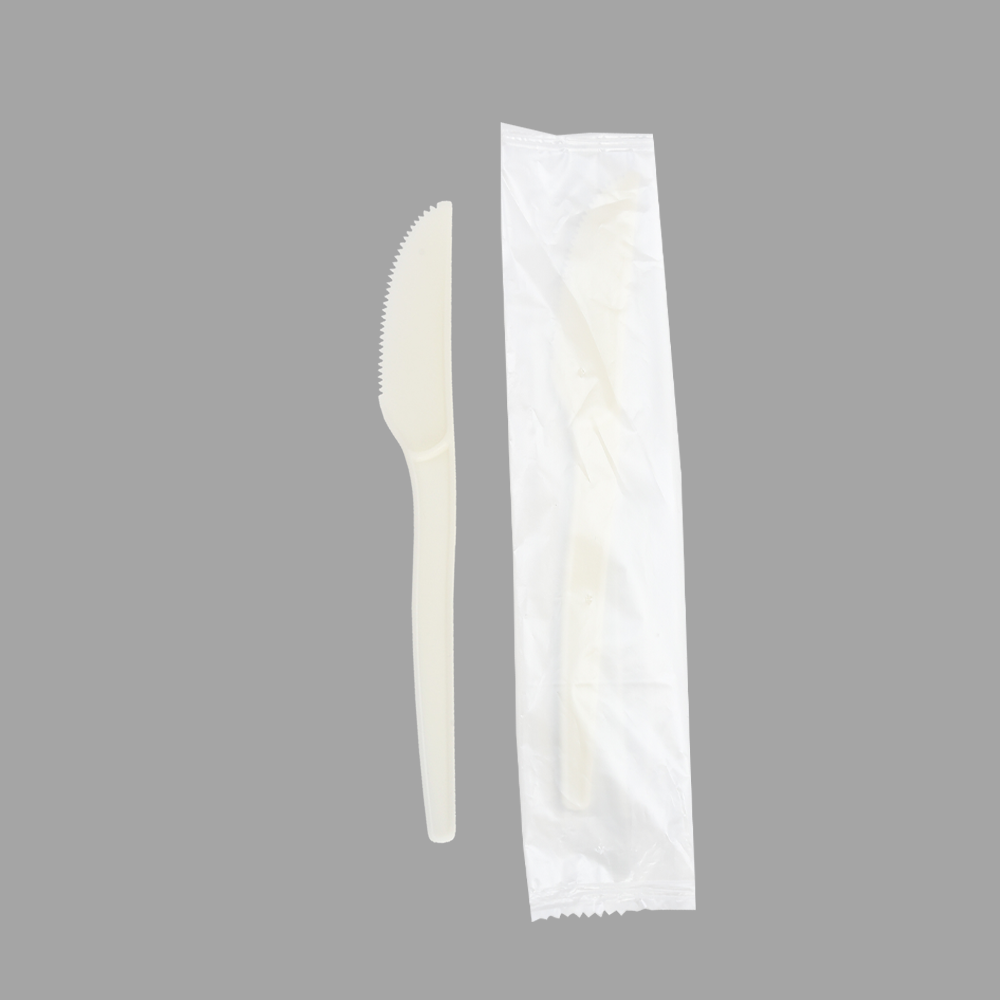 Quanhua SY-02-KN-I, 6.7inch/171mm(± 2 mm) PSM knife, CornStarch cutlery.