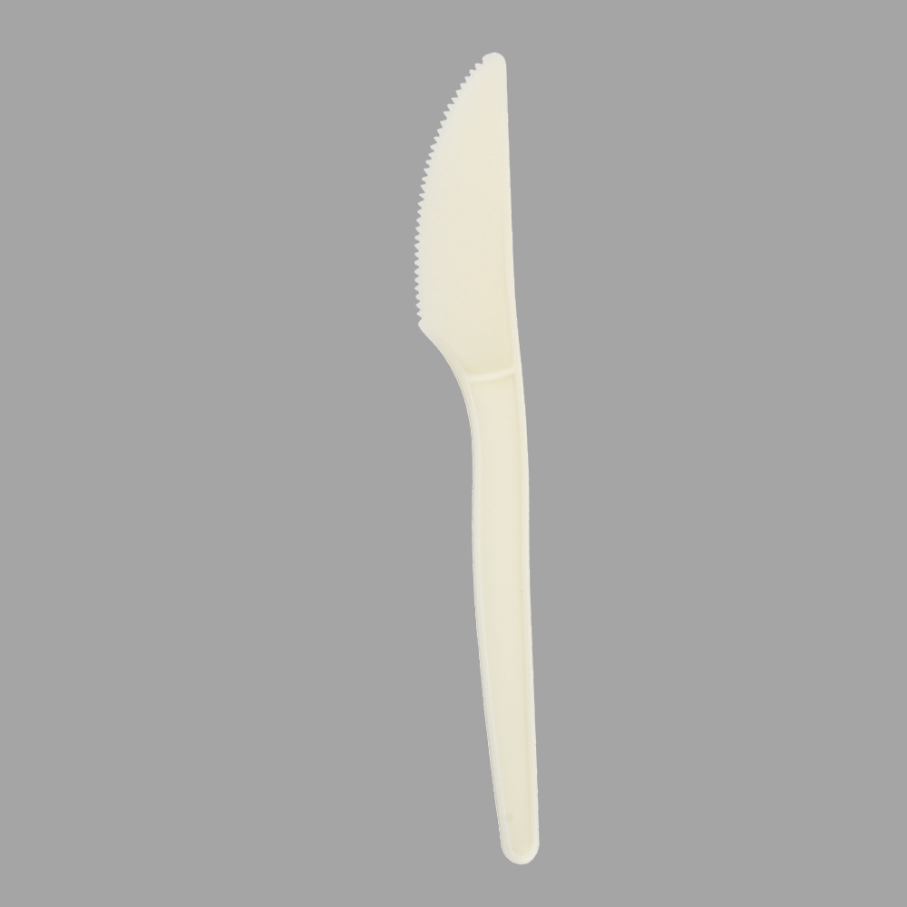 Quanhua SY-03-KN, 6.75inch/171mm(± 2 mm) PSM knife, CornStarch eating utensils