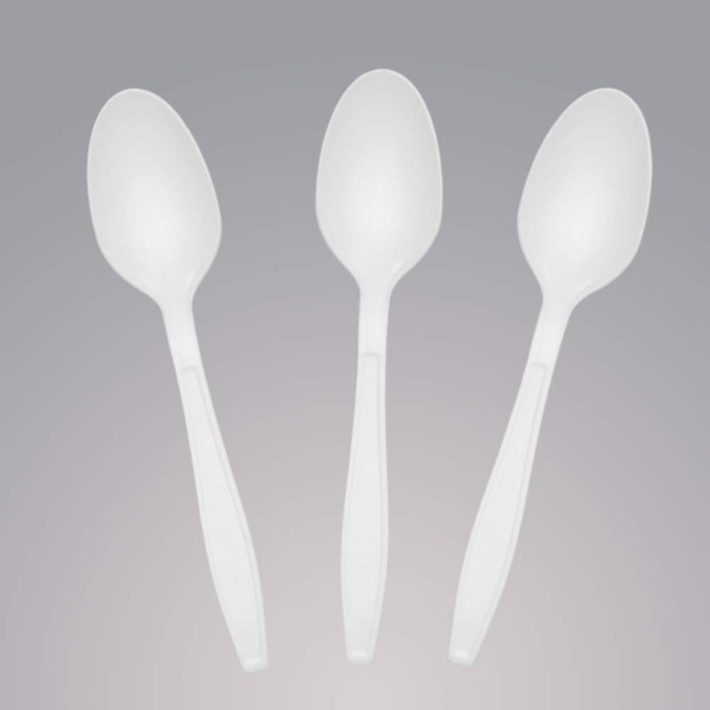 SY-15-SP BPI certified biodegradable & compostable CPLA spoon 150mm/5.9 inch in bulk packages