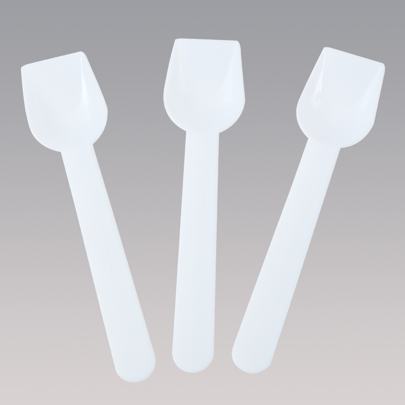 SY-18-CS 3.8inch/96mm Composatble Customized Ice Cream spoon in bulk package.