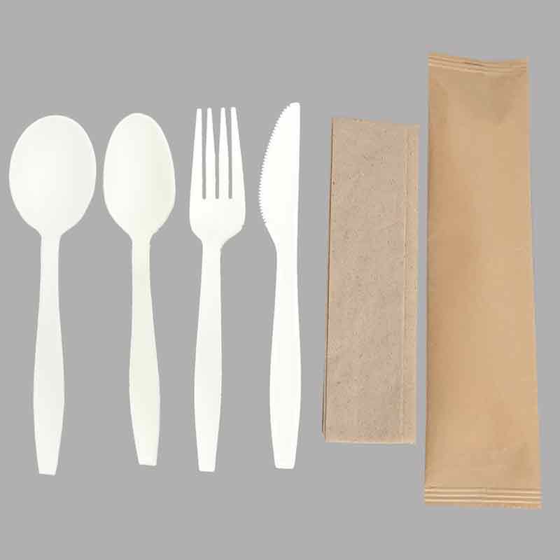 SY-15-KFSSN wrapped knife,fork, spoon and soup spoon