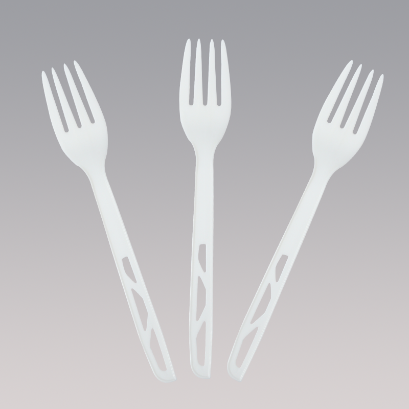 SY-017-FO 6.5inch/165mm biodegradable fork in bulk package