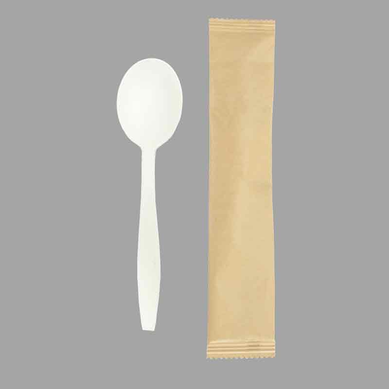 SY-15-SO-I  Single-wrapped CPLA/TPLA Soup Spoons  152mm/6 inch