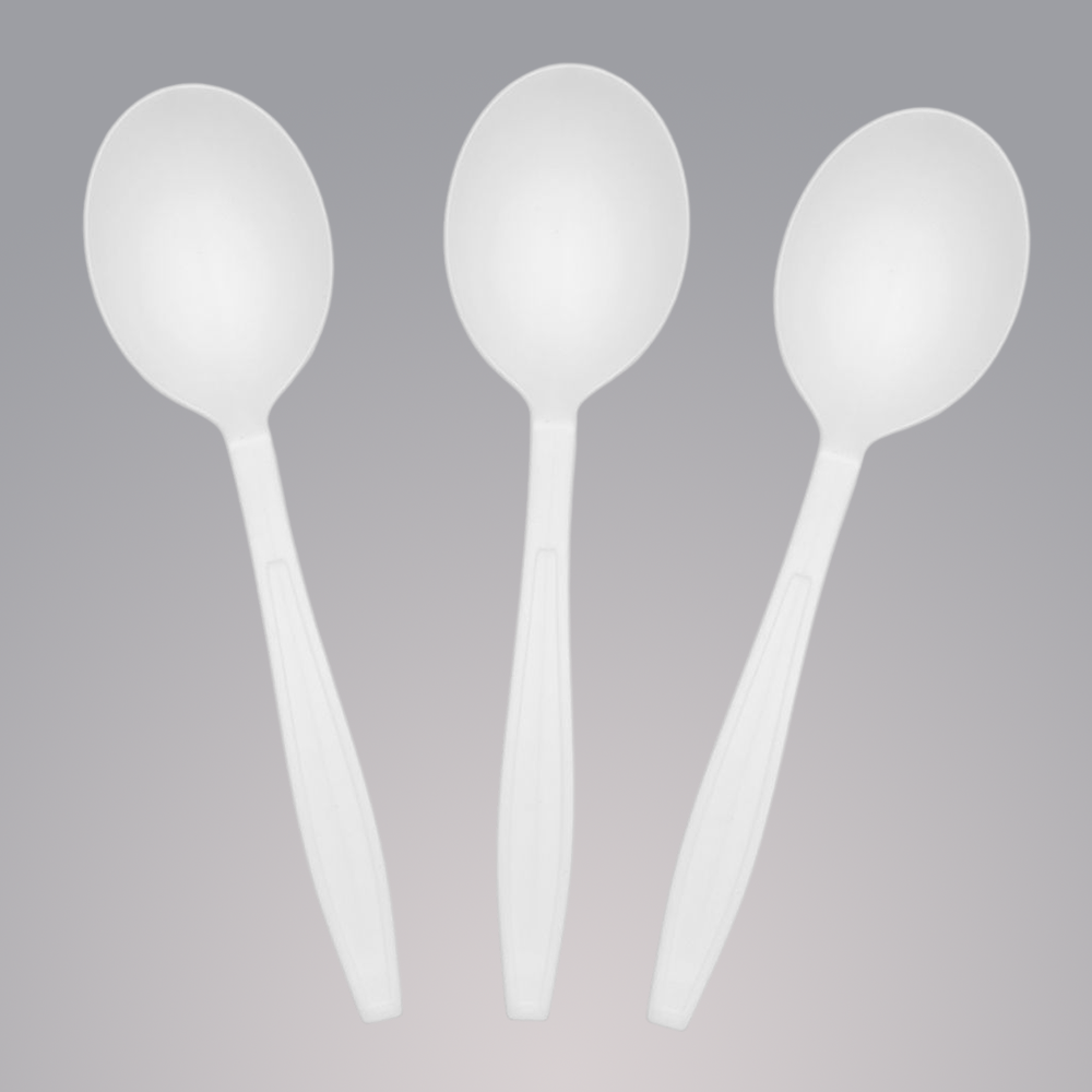 SY-15-SO  Eco-friendly compostable CPLA/TPLA Soup Spoons  152mm/6 inch in bulk packages