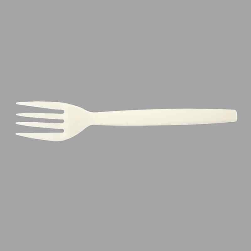 Quanhua SY-03-FO, 6.75inch/171mm(± 2 mm) PSM fork, CornStarch eating utensils