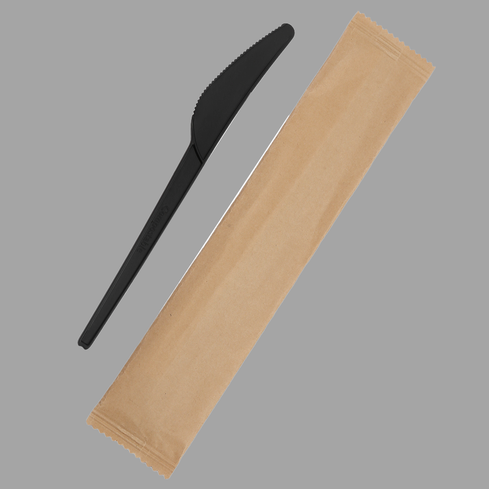 SY-003 6inch/152mm white CPLA Customized spoon in bulk package DIN CERTCO certified biodegradable spoon.
