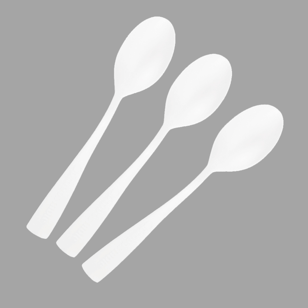 SY-21-SP 4inch/105mm Biodegradable Customized tasting spoon in bulk package