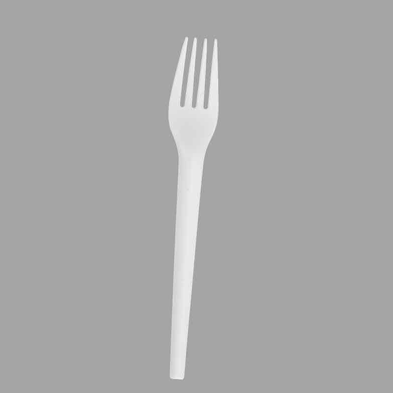SY-16FO 6.7inch/171mm white CPLA fork in bulk package