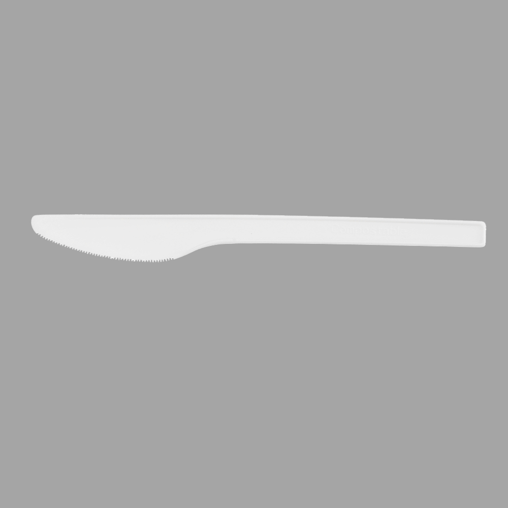 Quanhua SY-16KN, 6.7inch/171mm CPLA knife, Biodegradable&Compostable eating utensils