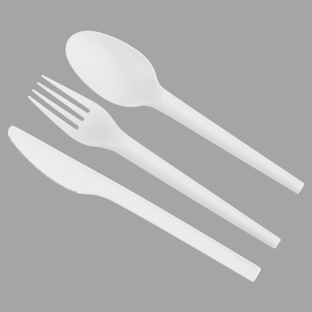 Quanhua SY-16KN, 6.7inch/171mm CPLA knife, Biodegradable&Compostable eating utensils