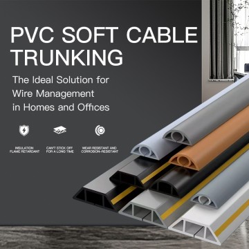 Household flame-retardant plastic surface-mounted wiring square trunking threading pipe PVC trunking.