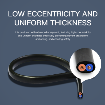 Pure copper RVVB power cord 2 3 4 5 core copper core multi-strand sheathed flat cable