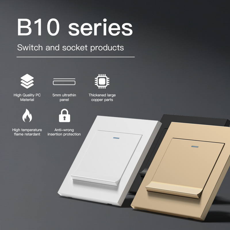 B10 series Classic Wall Switch & Socket 10a 16a 250v