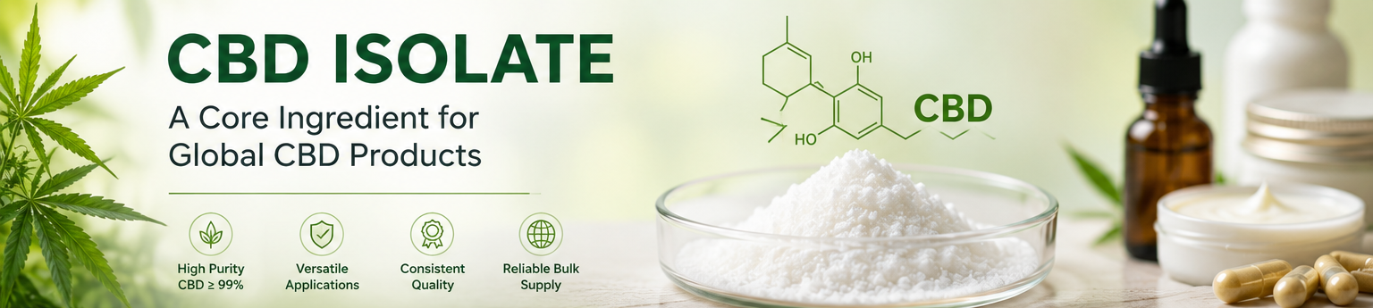 Why CBD Isolate Is Still a Core Ingredient for Global CBD Products