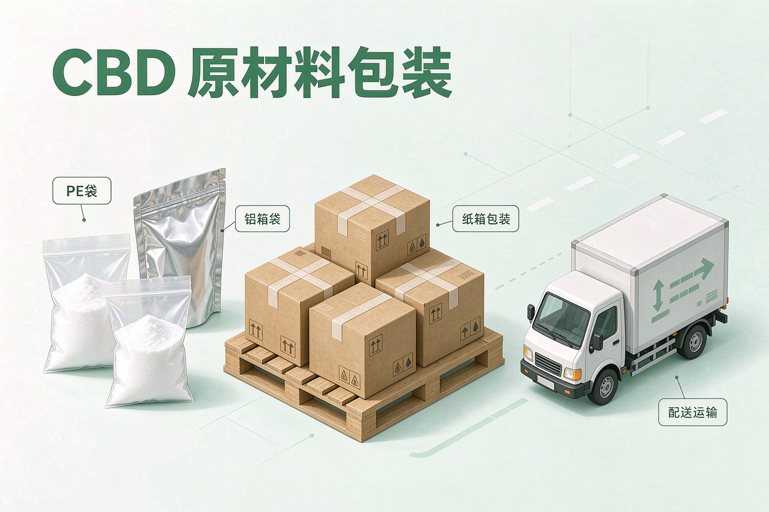 CBD Raw Material Packaging & Logistics: Managing Transport from Samples to 20kg Bulk Orders