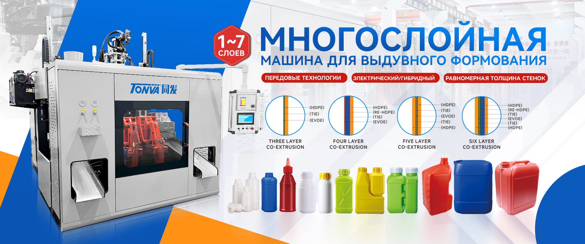 Экструзионно-выдувная машина для пластика