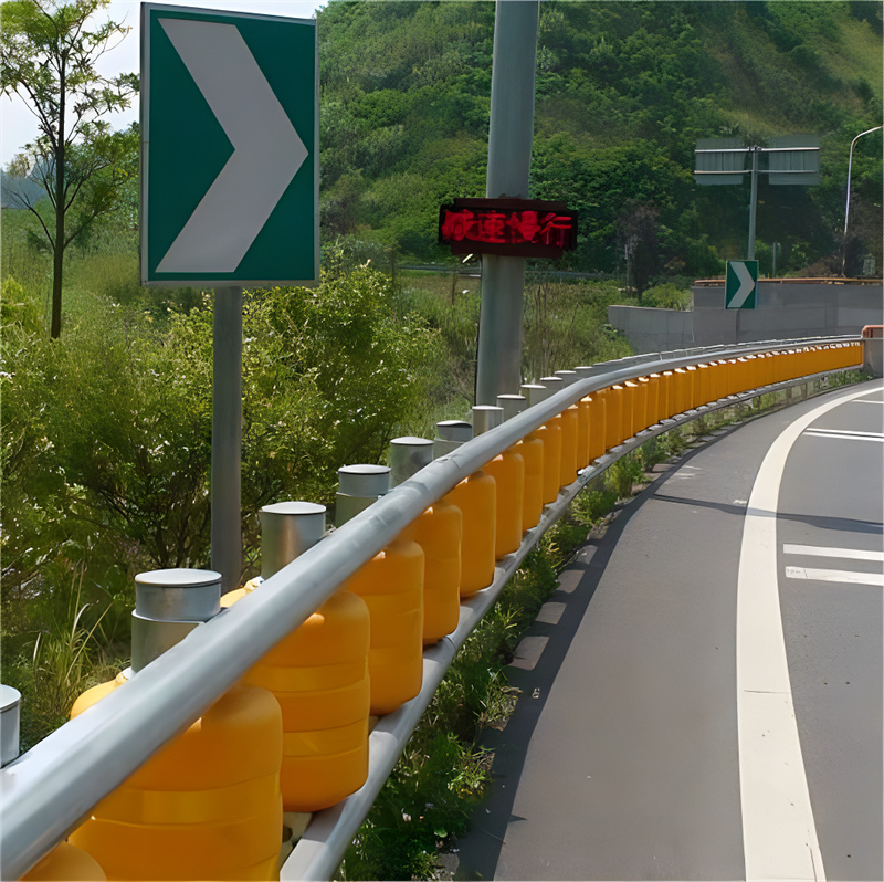 Highway Intensity Safety Traffic Crash Guardrail Roller Crash Barrier