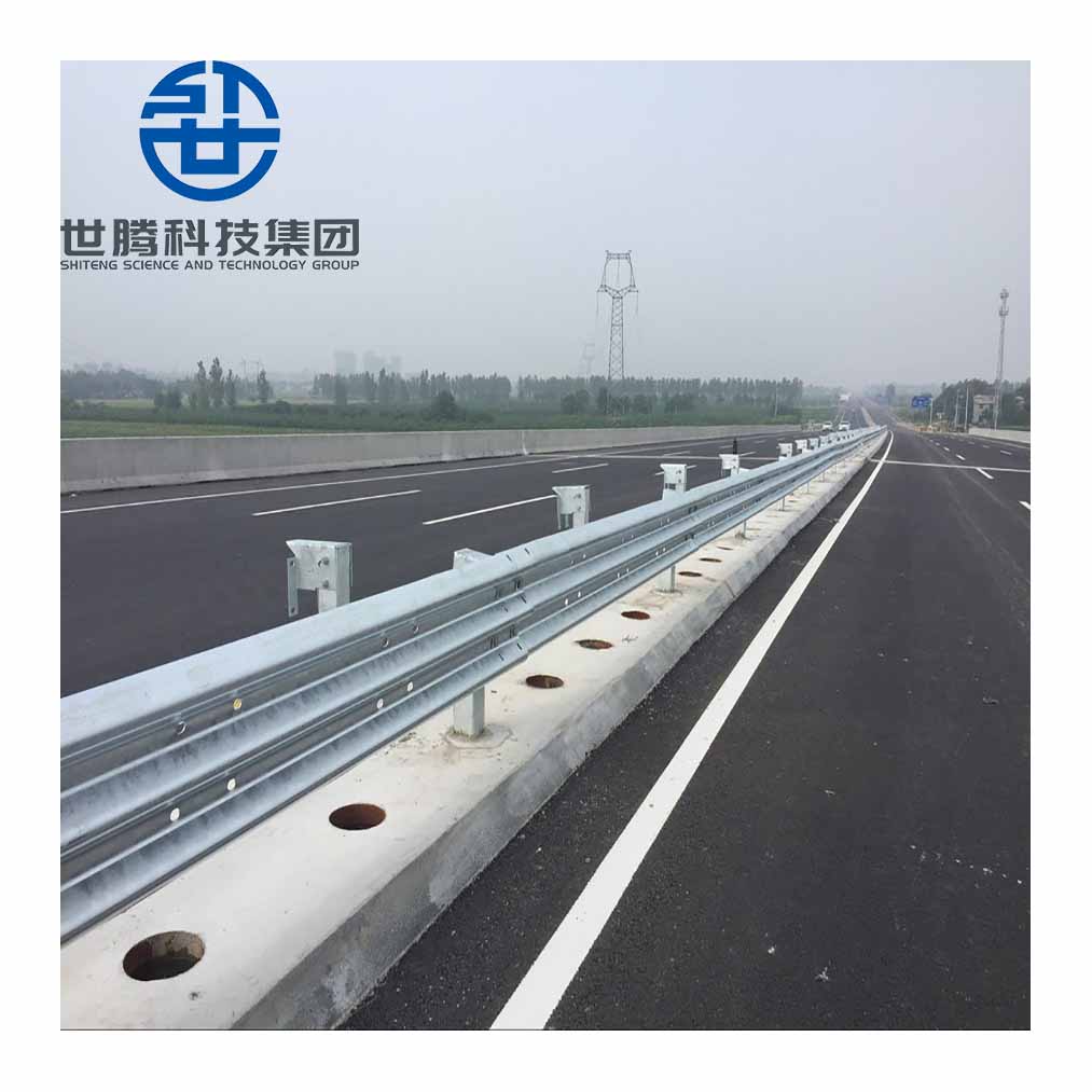 New Corrugated Highway Crash Guard Rails Installed