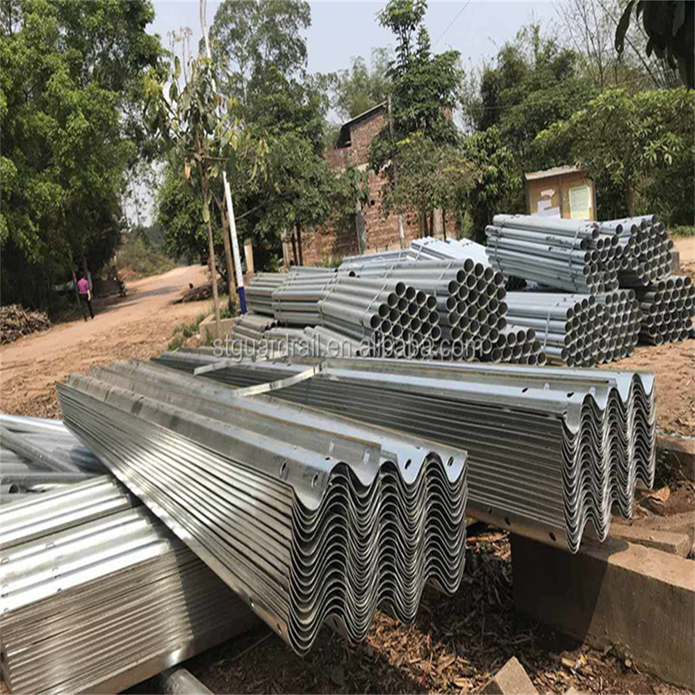 AASHTO M180 American corrugated steel plate beam for standard highway / highway guardrail-USA