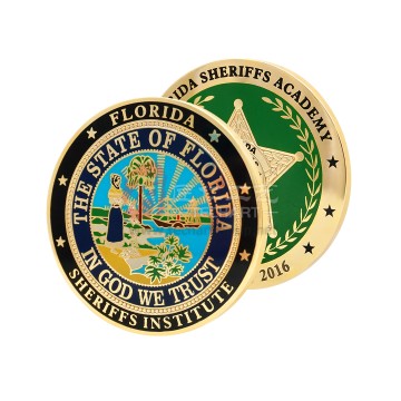 Koin Tantangan Enamel Keras Imitasi Kustom