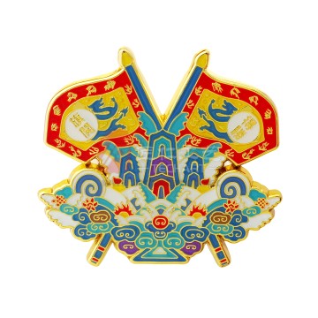 정교하고 내구성이 뛰어난 소프트 에나멜 핀 배지